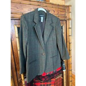 Vintage NWT Sag Harbor Houndstooth Blazer, Size 14P